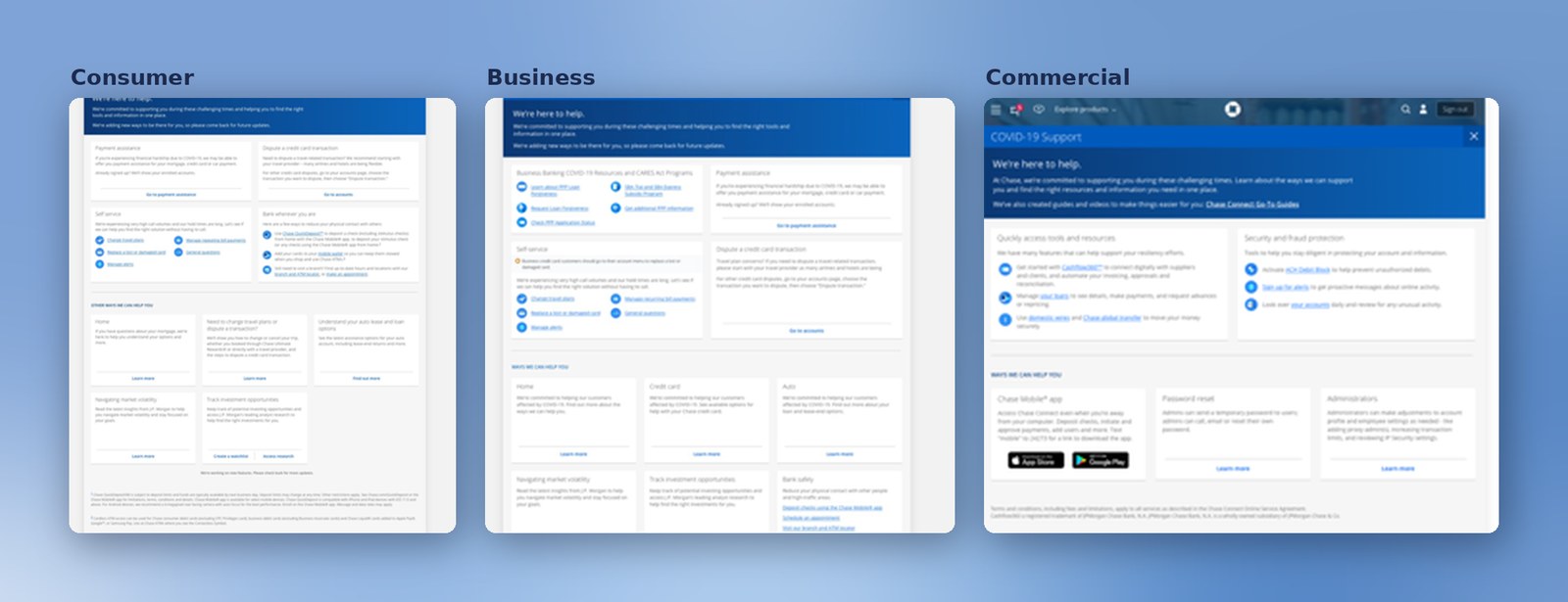 COVID-19 Support &mdash; Consumer, Business & Commercial