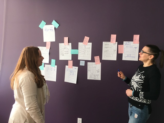 The customer-journey map for the merchant-reporting flow.