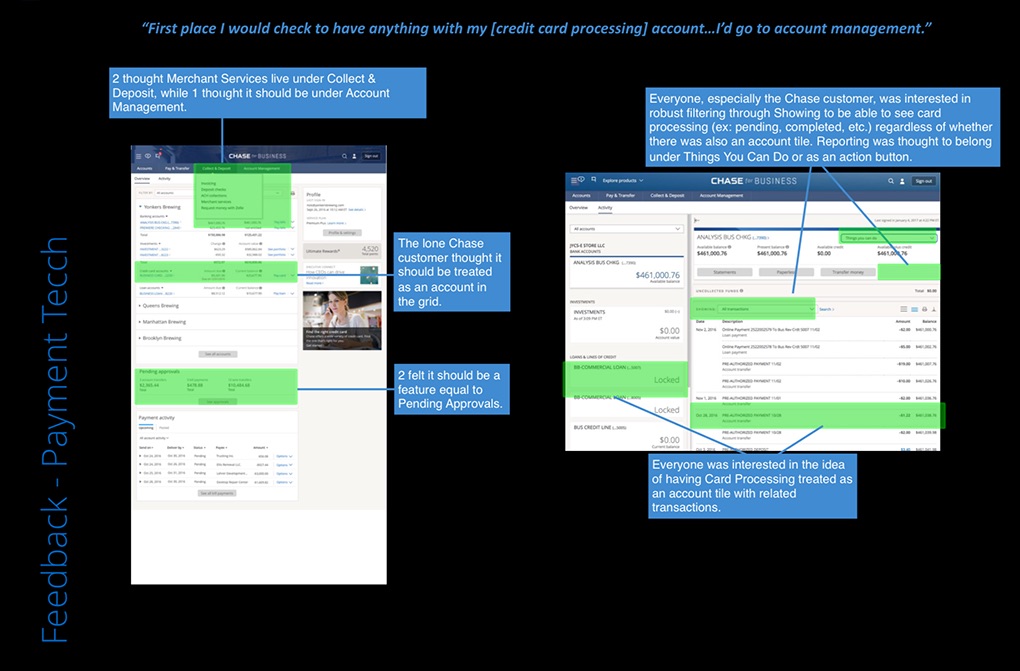 Prototype usability testing with merchant feedback.